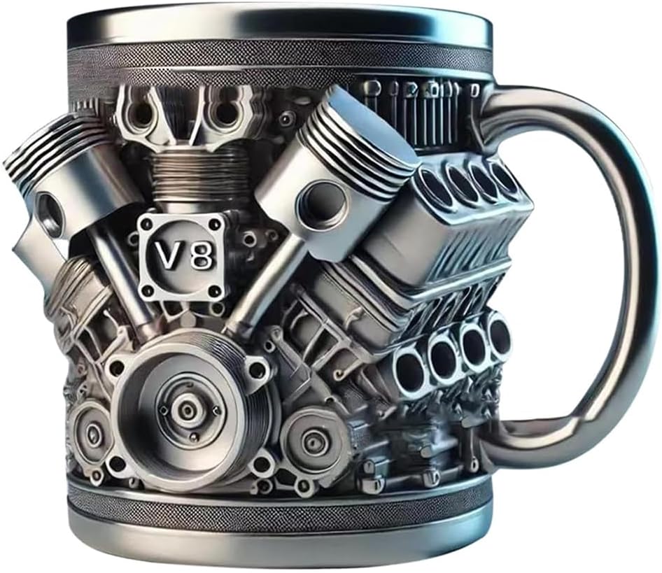 V8 Engine Mug