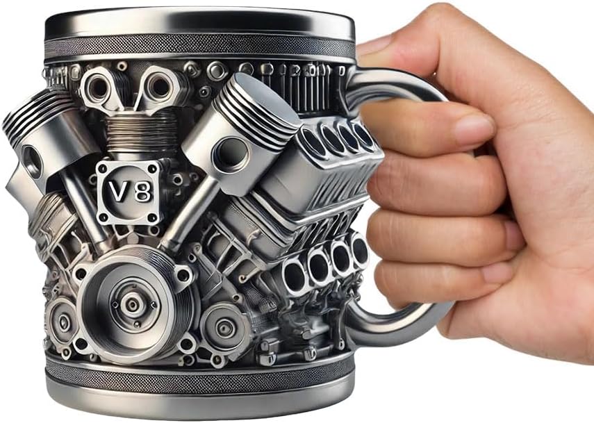 V8 Engine Mug